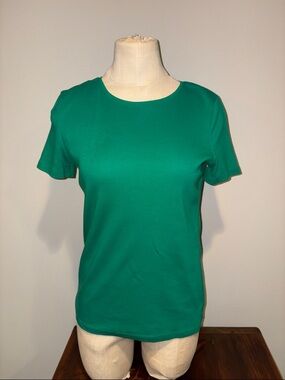 TALBOTS PIMA COTTON CREWNECK TEE SIZE SP